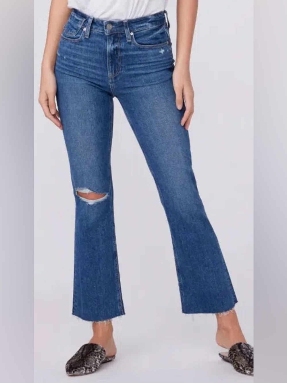 Paige Colette Crop Kick Flare Jeans